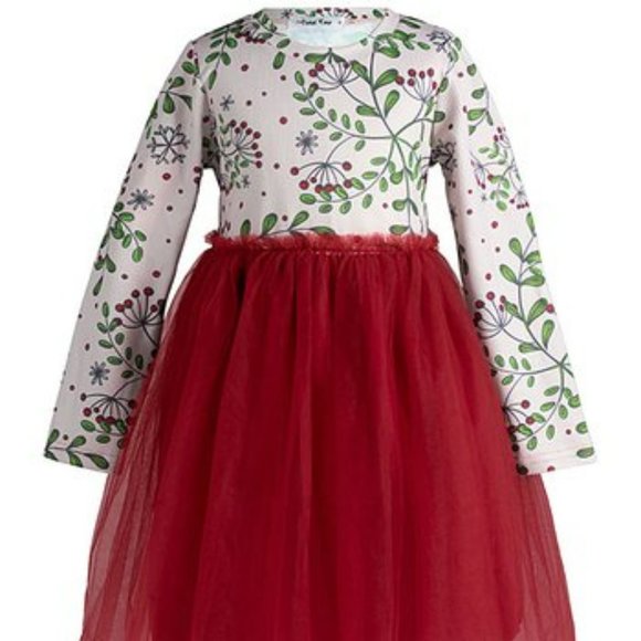 Robe De Fête GEORGE Taille 6X - Noël / Fêtes - Manches Longues - Style Habillé